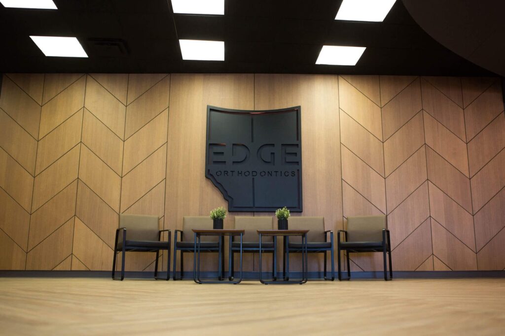 interior of edge orthodontics clinic in lloydminster
